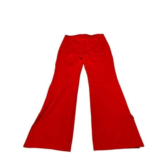 Maeve by Anthropologie Womens Red Slit Hem Flare Pants Size Medium - Picture 1 of 7